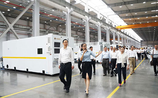 江苏省委常委、苏州市委书记蓝绍敏等向导调研CA88智能